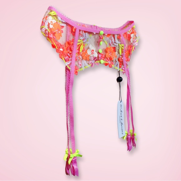 For Love and Lemons Summer Tide 3-Piece Lingerie Set - X-Small - NWT - Picture 14 of 16